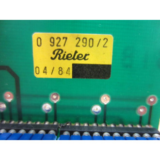 Rieter 0 927 4301 Circuit Board 09274301 - Used