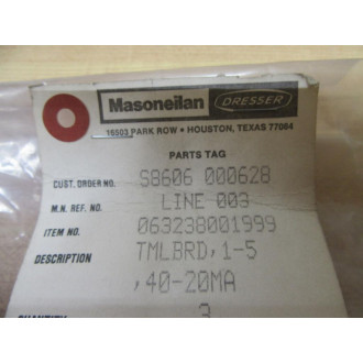 Masoneilan Dresser 063238001999 Circuit Board (Pack of 3)