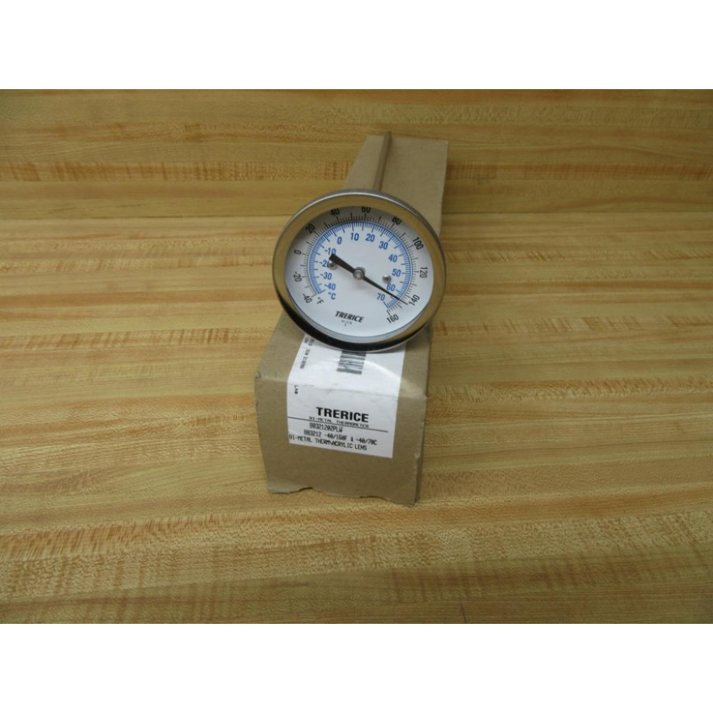 Trerice B8321202PLW Bi-Metal Thermometer B83212