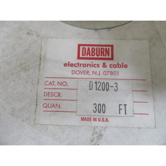 Daburn D1200-3 Braided Fiberglass Sleeving D12003