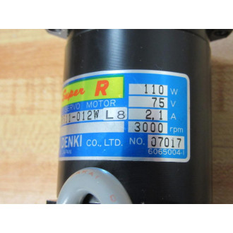 Sanyo Denki R511-012W L8 DC Servo Motor R511012WL8 - Used