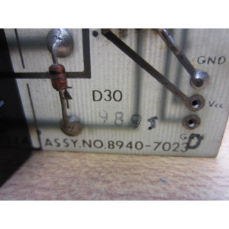 Warner & Swasey 8940-1062B Circuit Board 89401062B - Used