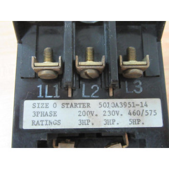 Ward Leonard 5010A3951-14 Starter 5010A395114 - Used