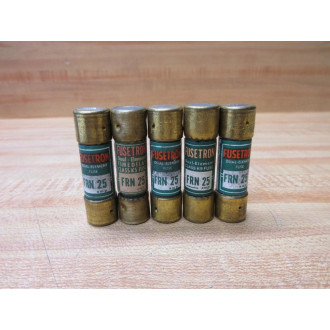Buss FRN-25 Busmann Fusetron Fuse FRN25 (Pack of 5) - New No Box