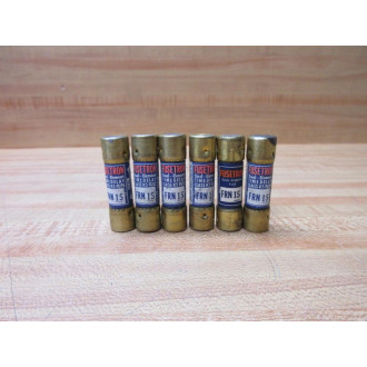 Buss FRN-15 Bussmann Fusetron Fuse FRN15 (Pack of 6) - New No Box