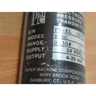 PMC V-HC Electronic Pressure Transmitter VHC - Used