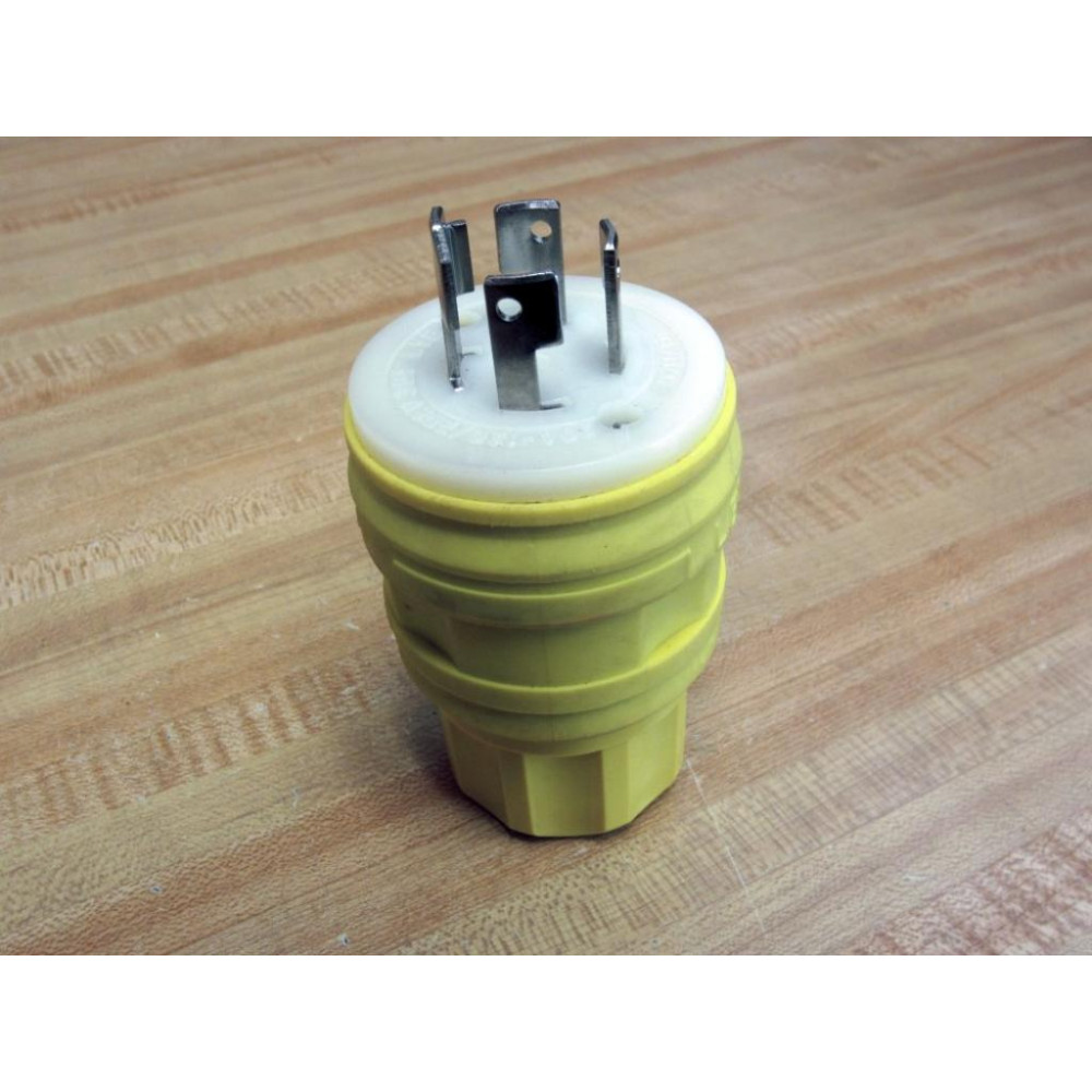 Leviton 28W81 4P Male Connector 30A 120208V 3Ø WYE - Used