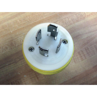 Leviton 28W81 4P Male Connector 30A 120208V 3Ø WYE - Used