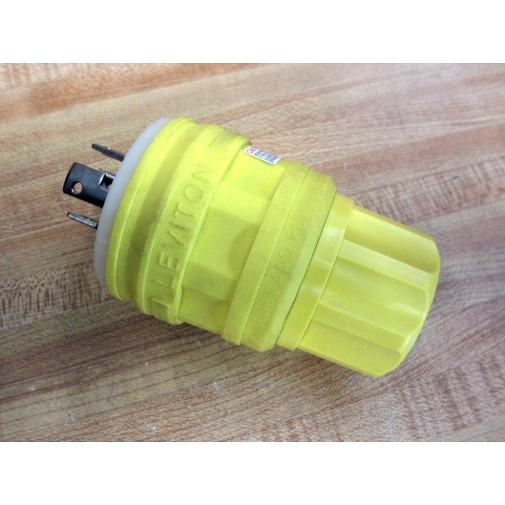 Leviton 28W81 4P Male Connector 30A 120208V 3Ø WYE - Used