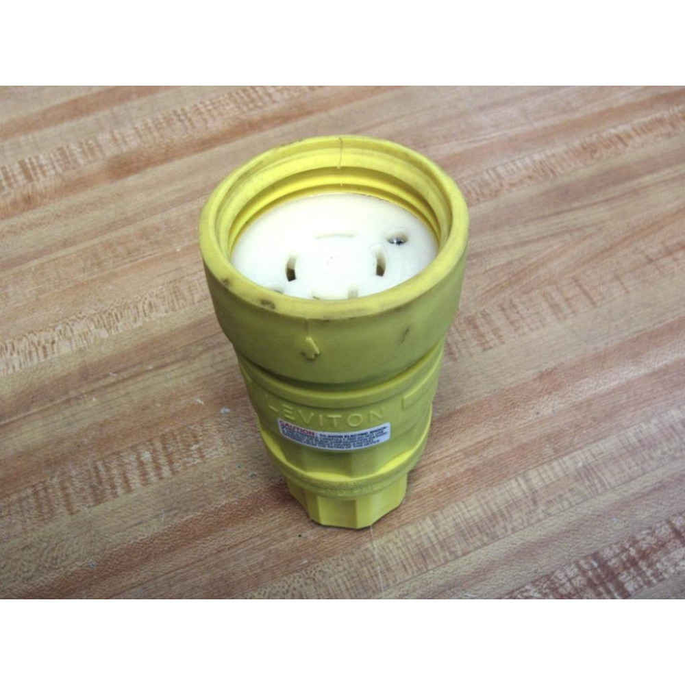 Leviton WYE 4P Female Connector 30A 120208V 3Ø - Used