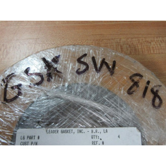 Leader LG-13-2-12" 2500 Gasket LG132122500 (Pack of 4) - New No Box