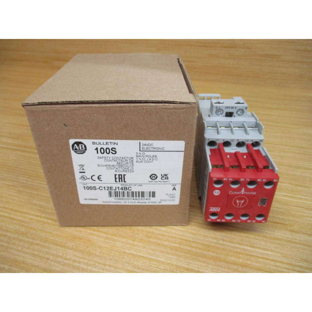 Allen Bradley 100S-C12EJ14BC Guardmaster Safety Contactor