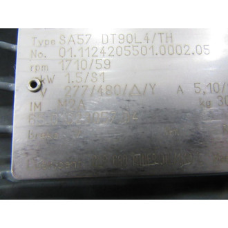 SEW SA57 DT90L4TH Gear Motor SA57 DT9CL4TH - Used