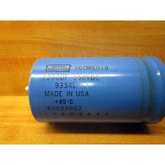 Nippon 36DM5019 Capacitor 2200UF 350VDC - Used