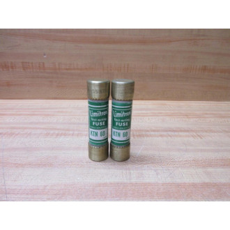 Buss KTN-60 Bussmann Fuse KTN60 (Pack of 2) - New No Box