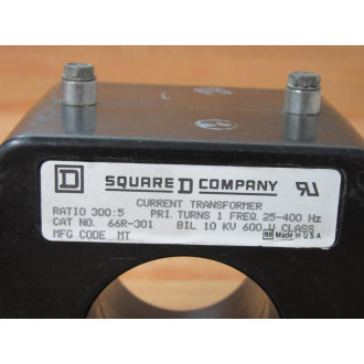 Square D 66R-301 Current Transformer 66R301 - New No Box