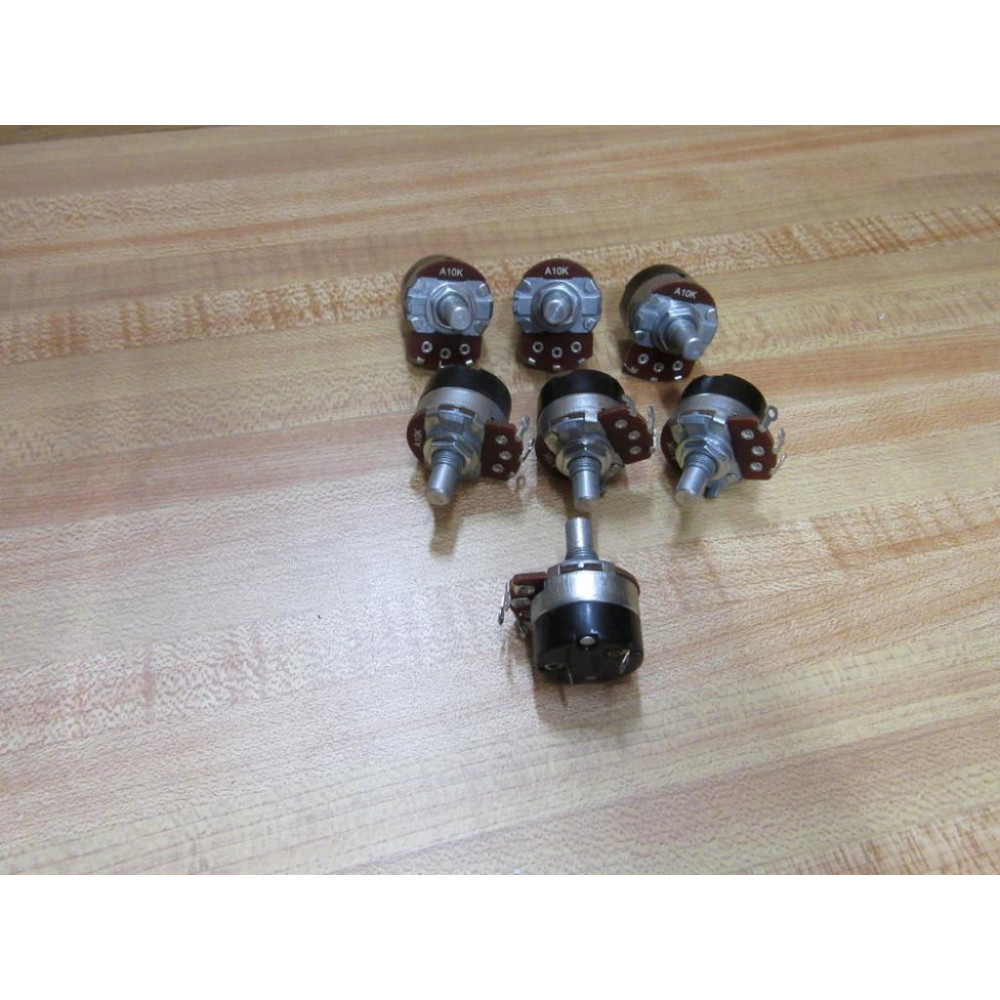 Alpha A10K Ohms Potentiometer 7A4 (Pack of 7) - New No Box