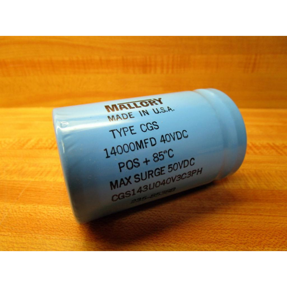 Mallory CGS143U040V3CSPH Capacitor CGS - Used