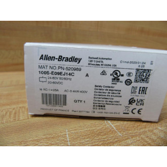Allen Bradley 100S-E09EJ14C Safety Contactor 100SE09EJ14C