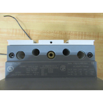 ABB Sace TMAX T4N 250 Circuit Breaker PR221DS W Face Plate Cracked Housing - Used