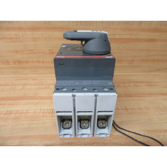 ABB Sace TMAX T4N 250 Circuit Breaker PR221DS W Face Plate Cracked Housing - Used