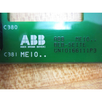 ABB GNT0166111P3 Circuit Board ME10 - Used