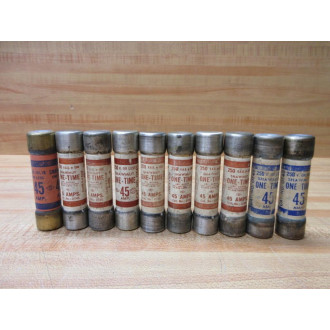 Gould Shawmut Ferraz Trionic OT45 One-Time Fuse 0T45 (Pack of 10) - Used