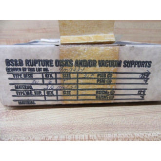 BS&B Safety Systems 900993-1 Rupture Disk 9009931 - New No Box