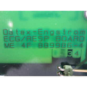 Datex-Engstrom ME 4F 889966-4 ECGRESP Board ME4F8899664 - Used