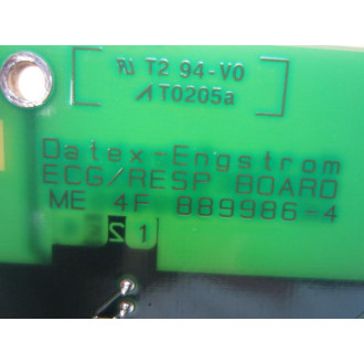 Datex-Engstrom ME 4F 889966-4 ECGRESP Board ME4F8899664 - Used