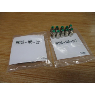 Numatics IN103-108-021 Male Connector IN103108021 (Pack of 20)