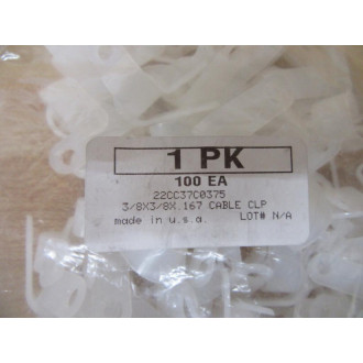 22CC37C0375 Cable Clips (Pack of 100)