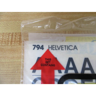 Visu-Com 794 Rub On Dry Transfer Letters - New No Box