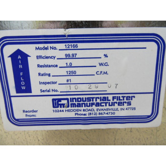 Industrial Filter Manufacturers 12166 Panel Filter