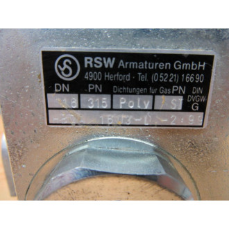 RSW 315 Ball Valve HBDA 1603-L-2:99 - Used