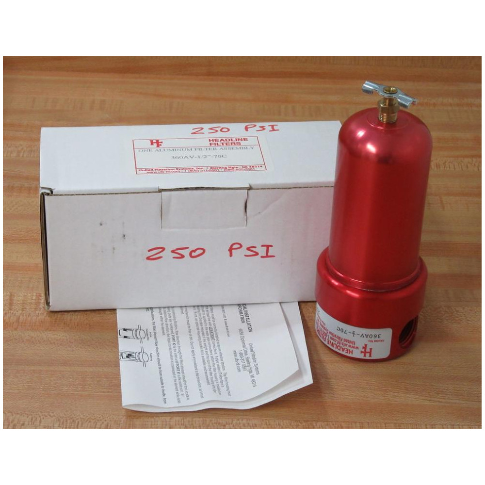 Headline Filters 360AV-12-70C Aluminum Filter Assembly  360AV-12"-70C