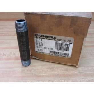 Seminole 21 RN-2 399 34"x 5" Black Welded Steel Nipple (Pack of 25)