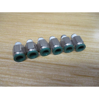 Parker W68PLP-6-2 Prestolok Tube Fitting W68PLP62 (Pack of 6) - New No Box