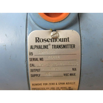 Rosemount 1DP4A12 Alphaline Transmitter 115 - Used