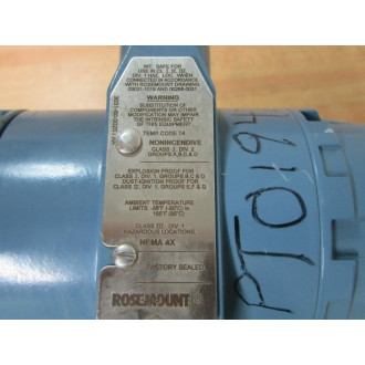 Rosemount 3051CD4A02A1AH2B7K5L4M5DFQS Smart Family Hart Tramsmitter - Used