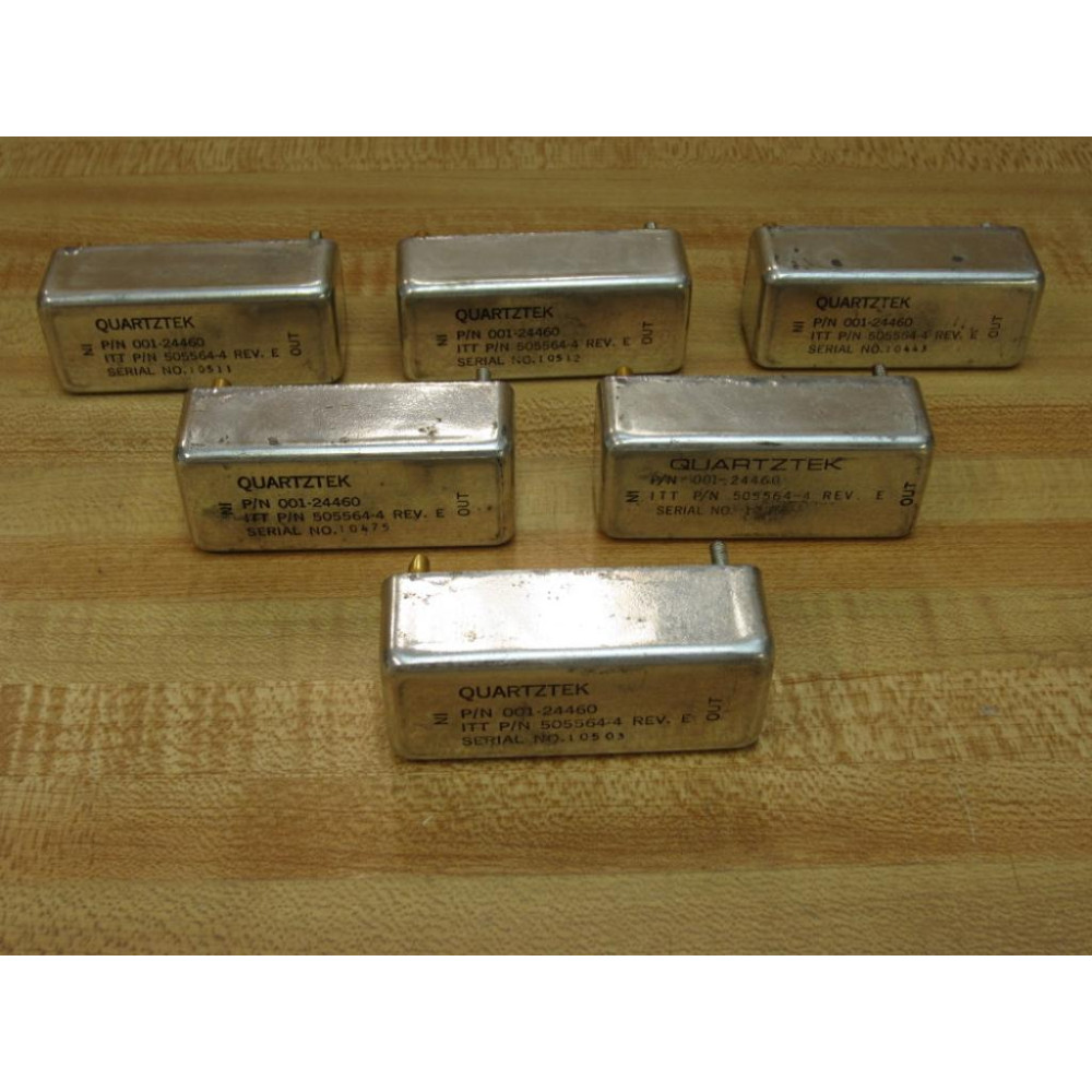 Quartztek 001-24460 Band Pass Filter  00124460 (Pack of 6) - New No Box
