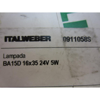 Italweber 0911058S BA15D Lamp (Pack of 10)
