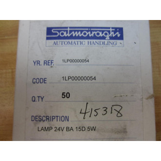 Italweber BA15D Miniature Lamp 1LP00000054 (Pack of 50)