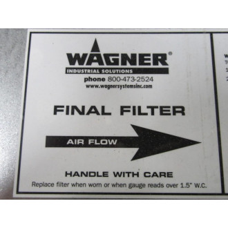 Wagner Final Filter Rigid 24"x20"x12"