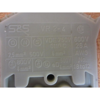 Sprecher + Schuh VR2-4 Terminal Block VR24 (Pack of 21) - New No Box