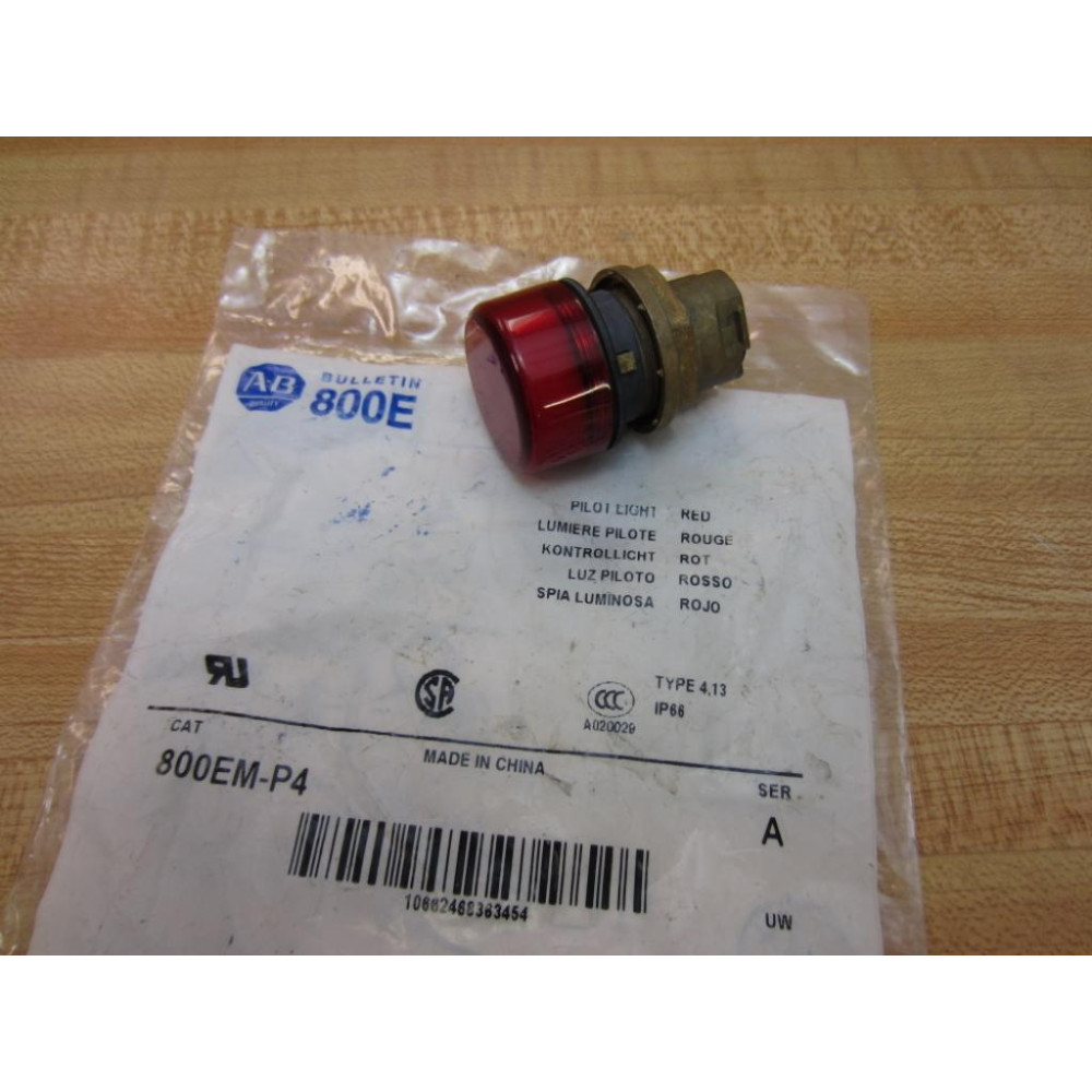 Allen Bradley 800EM-P4 Pilot Light Assy 800EMP4