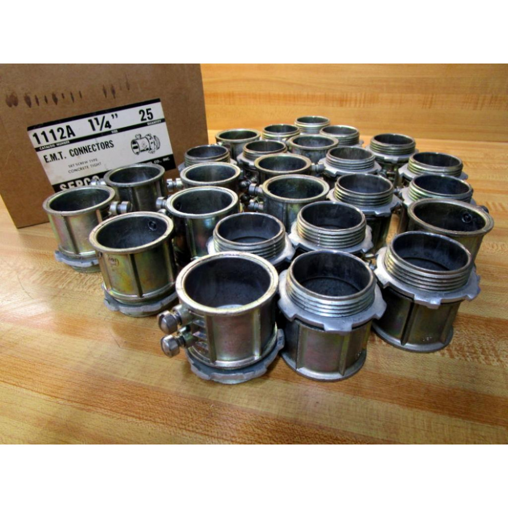 Sepco 1112A EMT Connectors 1-14" (Pack of 25)