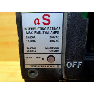 ABB MJ-3846 Circuit Breaker MJ3846 100A Missing Lugs - Used