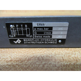 Wandfluh BERVA4 Non Return Valve Pilot - New No Box