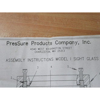 Pressure Products MODEL I Sight Glass MODELI
